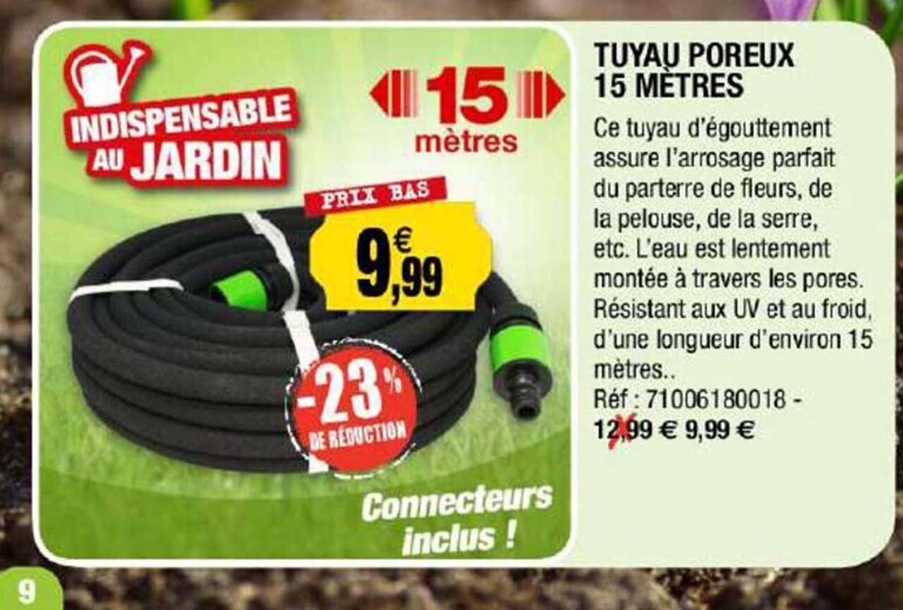 tuyau poreux 15 mètres