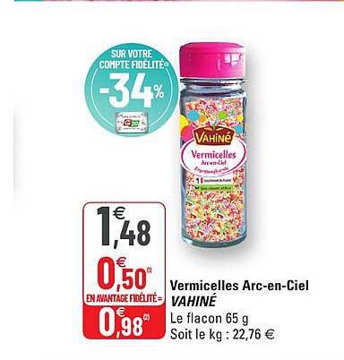 vermicelles arc-en-ciel vahiné