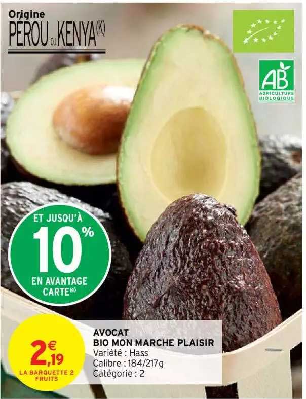 avocat bio mon marche plaisir