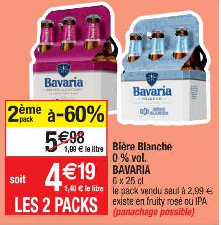 bière blanche 0% vol. bavaria