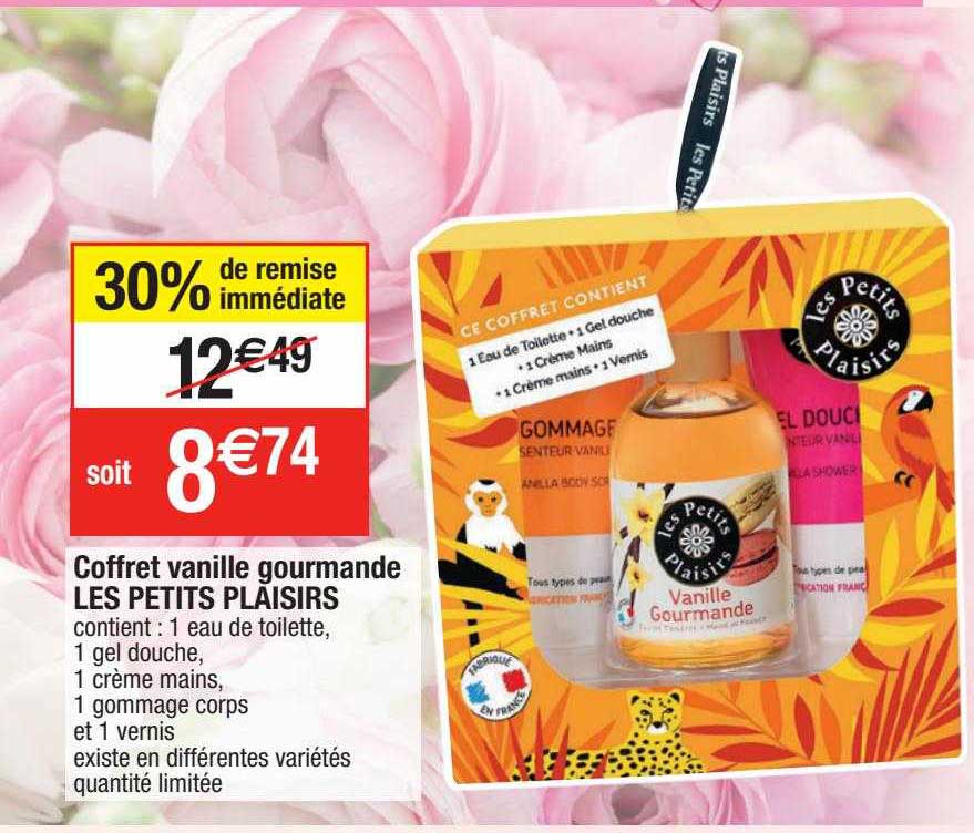 coffret vanille gourmande les petits plaisirs