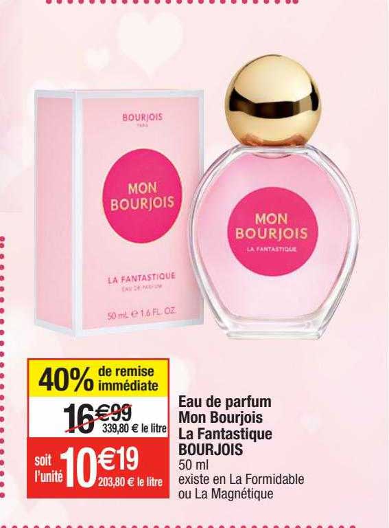 eau de parfum mon bourjois la fantastique bourjois