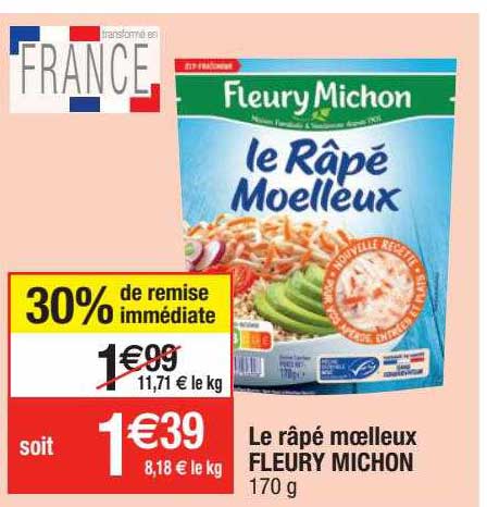 le râpé moelleux fleury michon