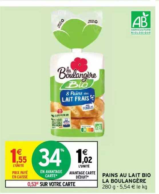 Pains Au Lait Bio La Boulangère
