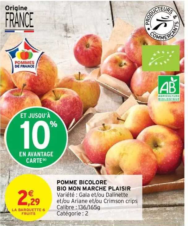 pomme bicolore bio mon marche plaisir
