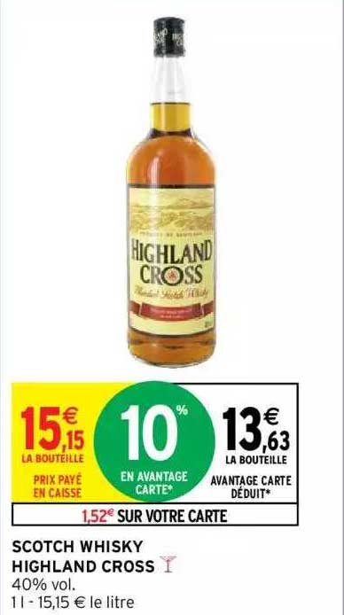 scotch whisky highland cross