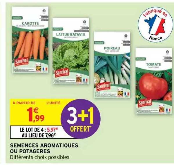 semences aromatiques ou potagères
