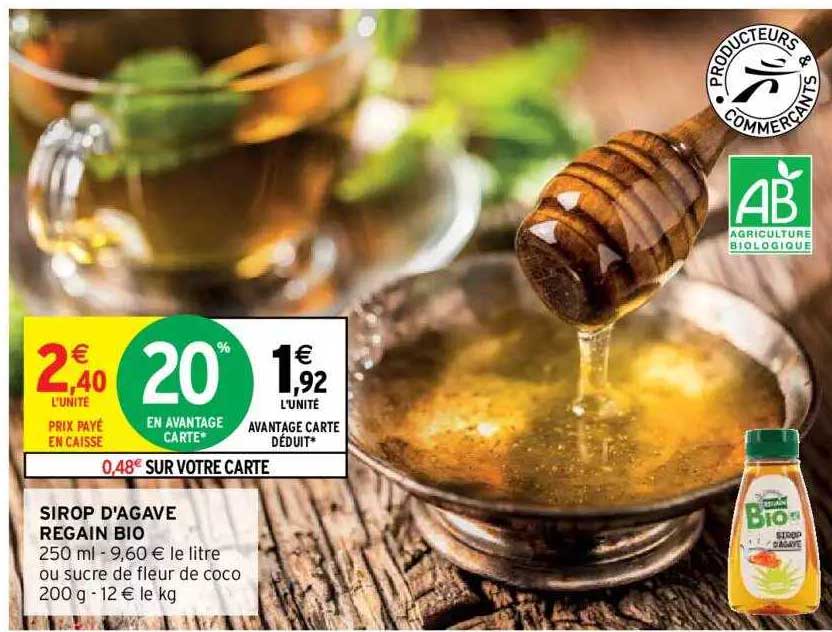 sirop d'agave regain bio