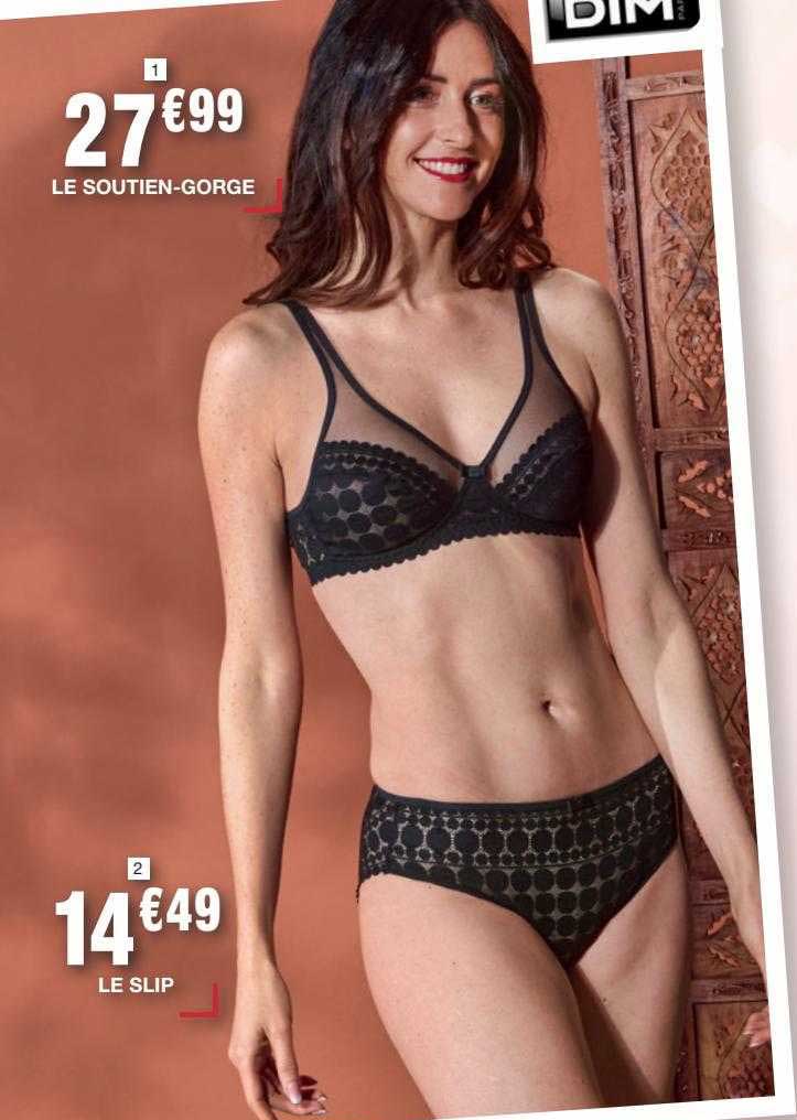 soutien-gorge, slip dim