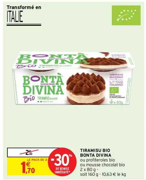 tiramisu bio bonta divina