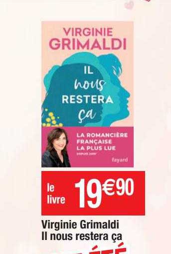 virginie grimaldi il nous restera ça