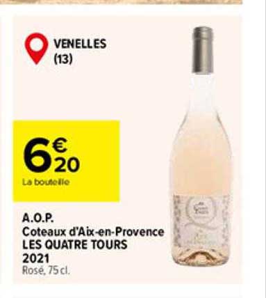 a.o.p. coteaux d'aix-en-provence les quatre tours 2021