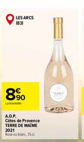 a.o.p. côtes de provence terre de maïme 2021