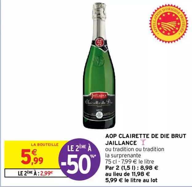 aop clairette de die brut jaillance