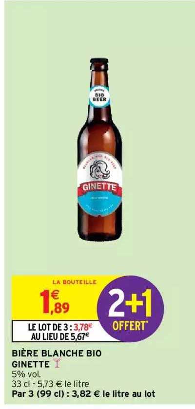bière blanche bio ginette