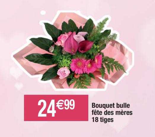 Bouquet Bulle Fête Des Mères 18 Tiges