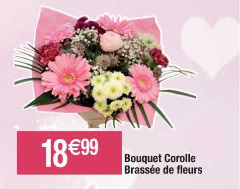 bouquet corolle brassée de fleurs