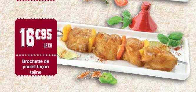 Brochette De Poulet Façon Tajine