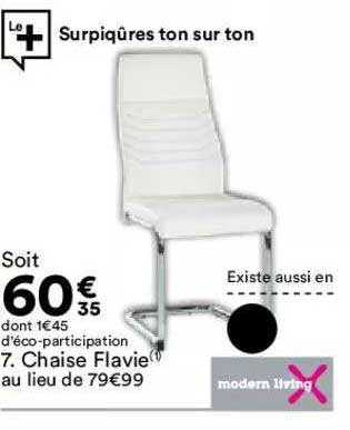chaise flavie modern living