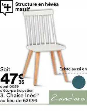 chaise inès zandiara