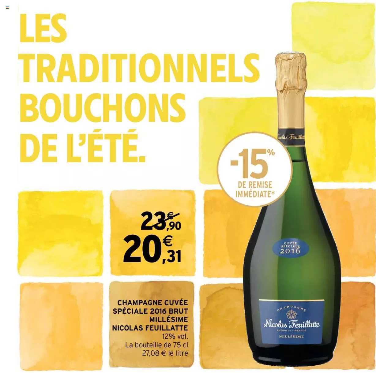 champagne cuvée spéciale 2016 brut millésimé nicolas feuillatte