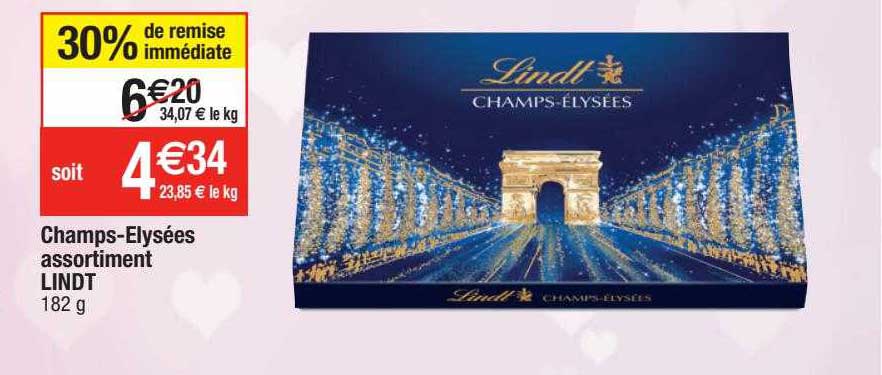 champs-elysées assortiment lindt