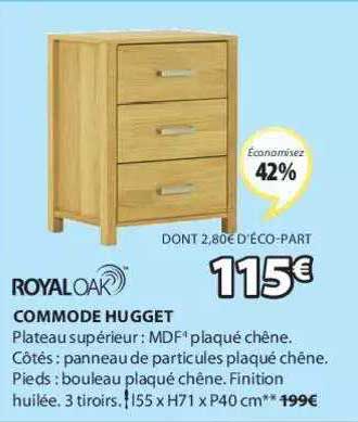commode hugget royal oak