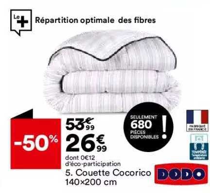 Couette Cocorico Dodo 140 X 200 Cm Dodo
