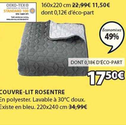 couvre-lit rosentre