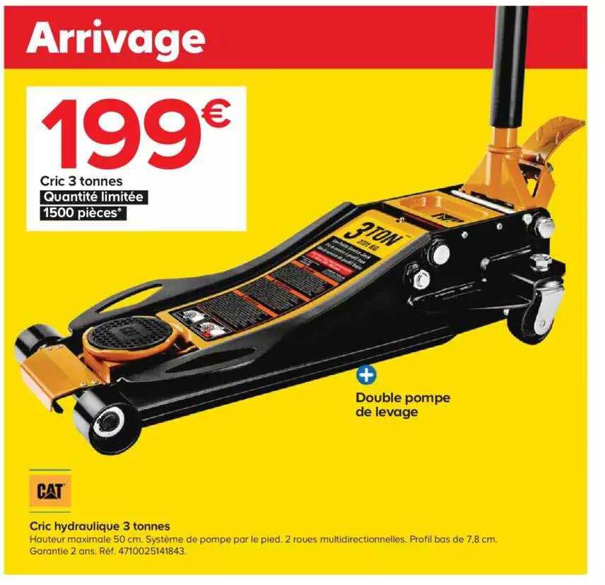 cric hydraulique 3 tonnes cat