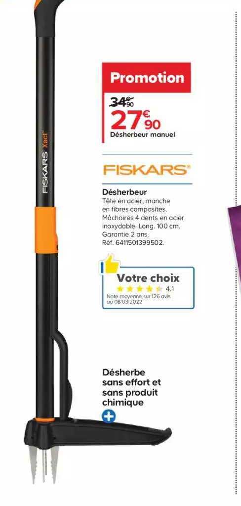désherbeur fiskars
