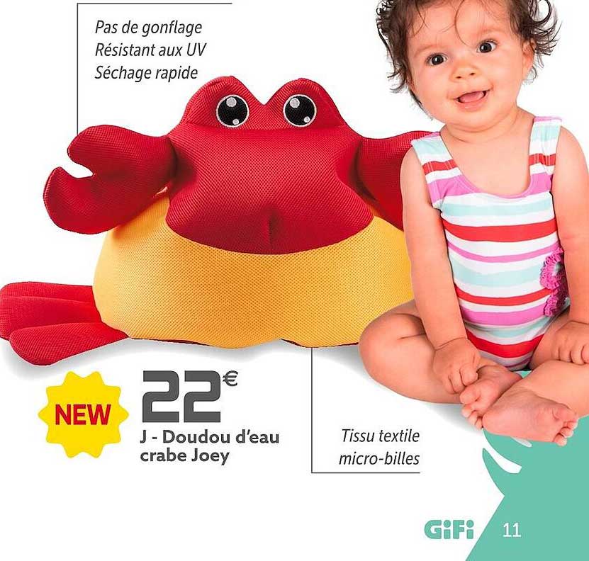 doudou d'eau crabe joey