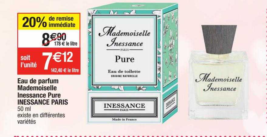eau de parfum mademoiselle inessance pura inessance paris