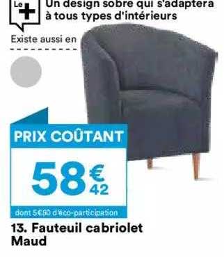 fauteuil cabriolet maud