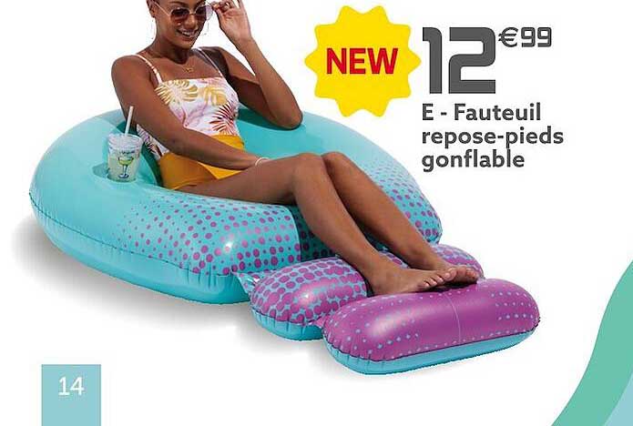 fauteuil repose-pieds gonflable