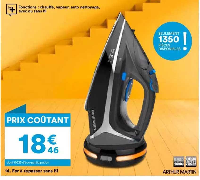Fer à Repasser Sans Fil Arthur Martin