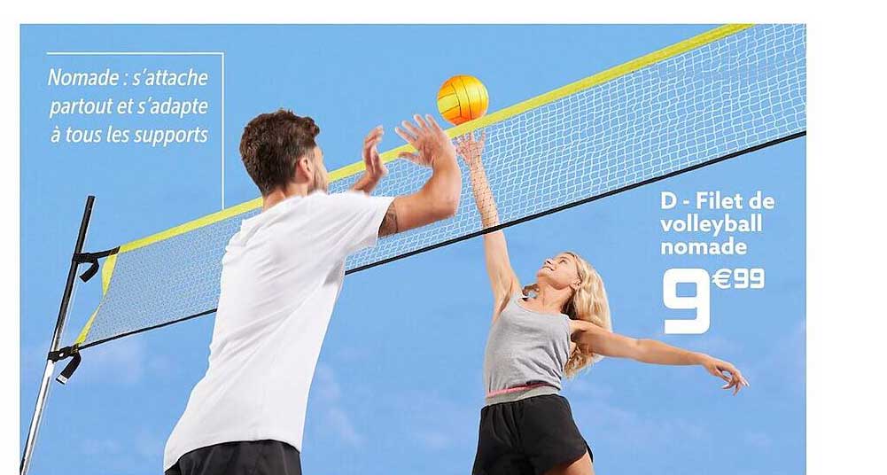 filet de volleyball nomade