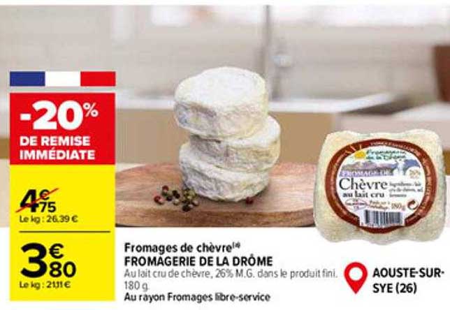 fromages de chèvre fromagerie de la drôme