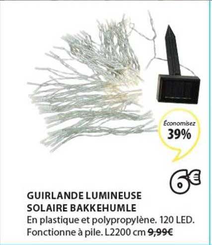 Guirlande Lumineuse Solaire Bakkehumle