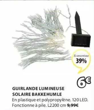 Guirlande Lumineuse Solaire Bakkehumle