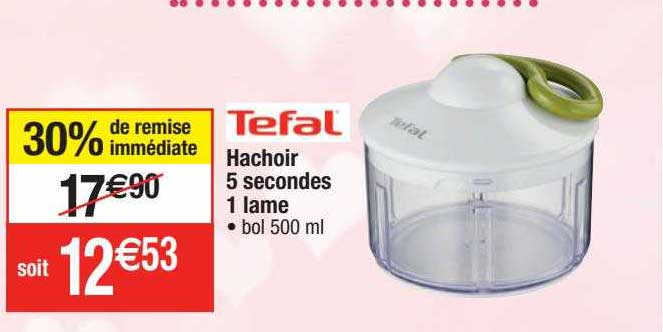 hachoir 5 secondes 1 lame tefal