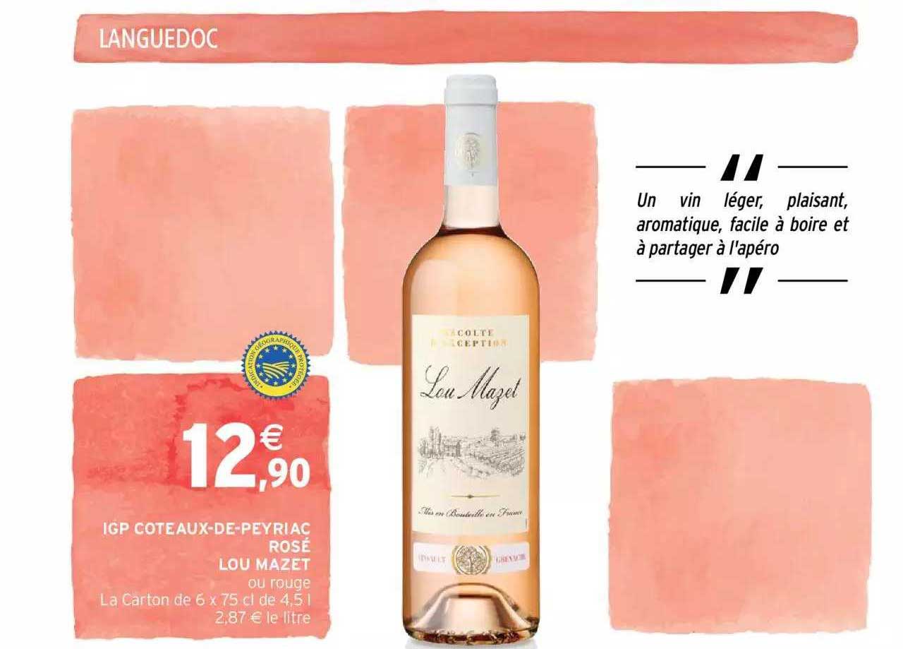 igp coteaux-de-peyriac rosé lou mazet