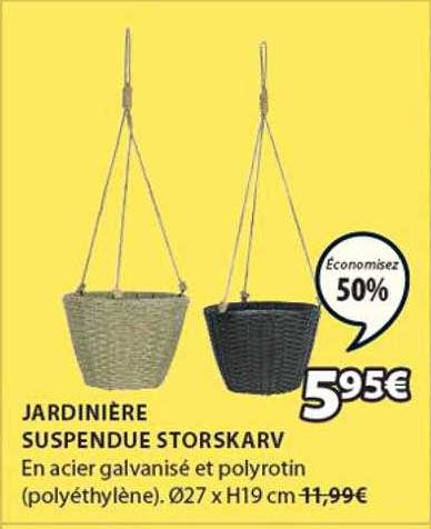 jardinière suspendue storskarv