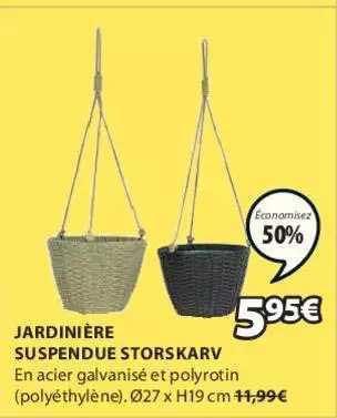 jardinière suspendue storskarv