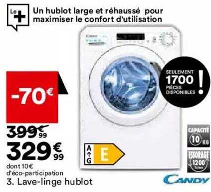 lave-linge hublot candy