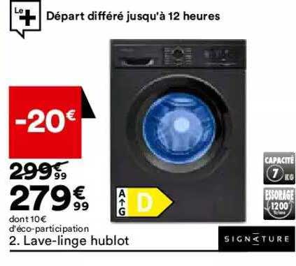 lave-linge hublot signature