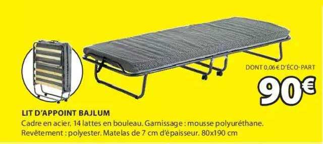 lit d'appoint bajlum