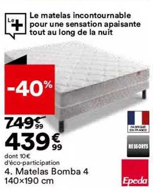 matelas bomba 4 140 x 190 cm epeda