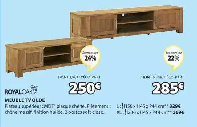 meuble tv olde royal oak
