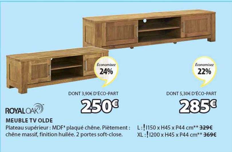 meuble tv olde royal oak